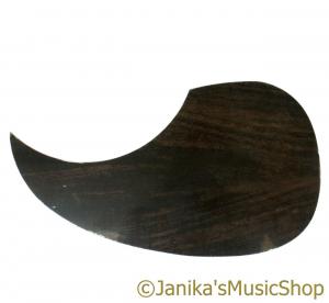 LEFT HANDED ACOUSTIC GUITAR PICK GUARD DARK WOOD PEEL AND STICK
